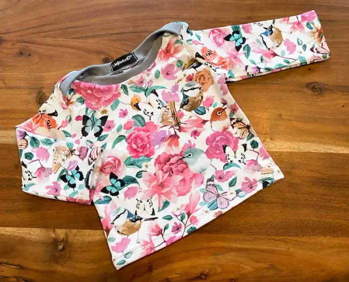 Shirt Birds, Maat 74 - handgemaakt door Stoftastisch Peize
