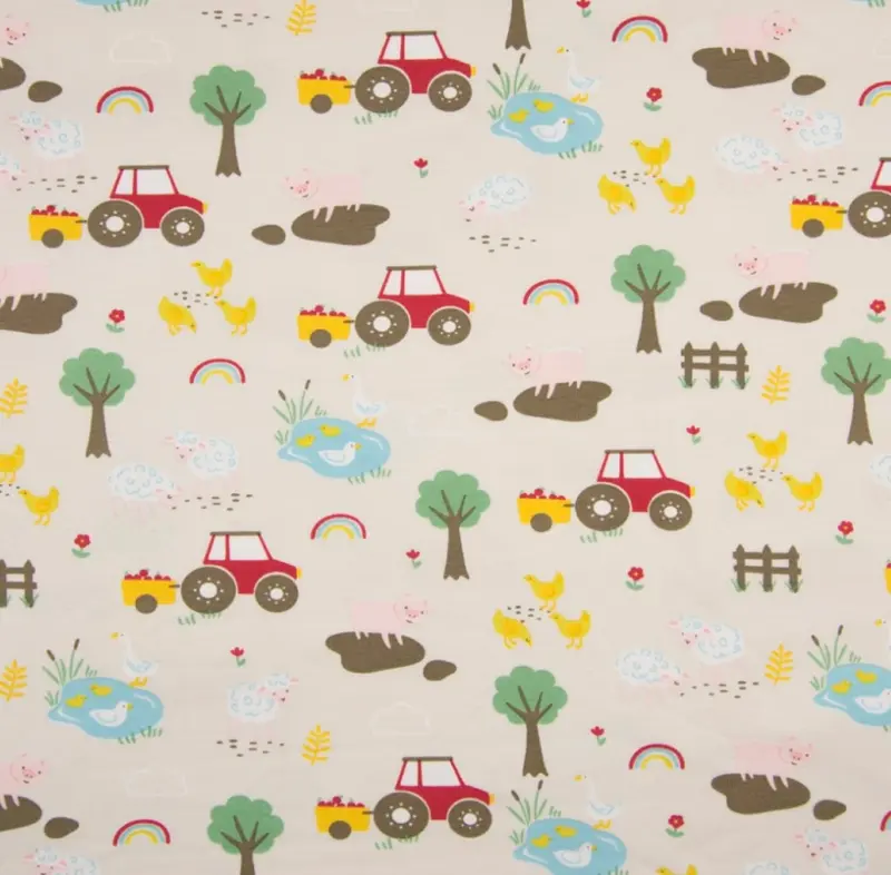 Tractor with trees – long and short pyjama's miniatuur 3